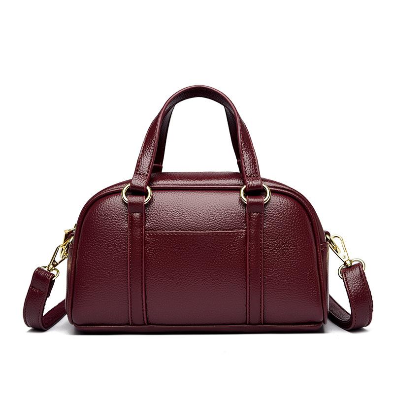 

High-end, Stylish Ladies Handbag, Retro Single-shoulder Bag, Large-capacity Commuter Crossbody Bag purplish червоний колір