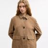 Coach Suede Coat Umber