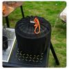 Gray 6L Dual-Purpose Pot Multi-function Barbecue Pot Bbq Accessory Collapsible Cookware Stainless Steel Construction