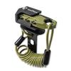 Tanax Motorcycle Anti-Theft Helmet Wire Lock, Coil Type, Olive, 3-Digit Dial Lock, 1,000mm, MF-4762