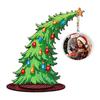 Christmas Tree DIY 2D Flat Wooden Diamond Painting Tabletop Ornaments Kit Diamond Art Tabletop Painting Kit for Adults Beginner