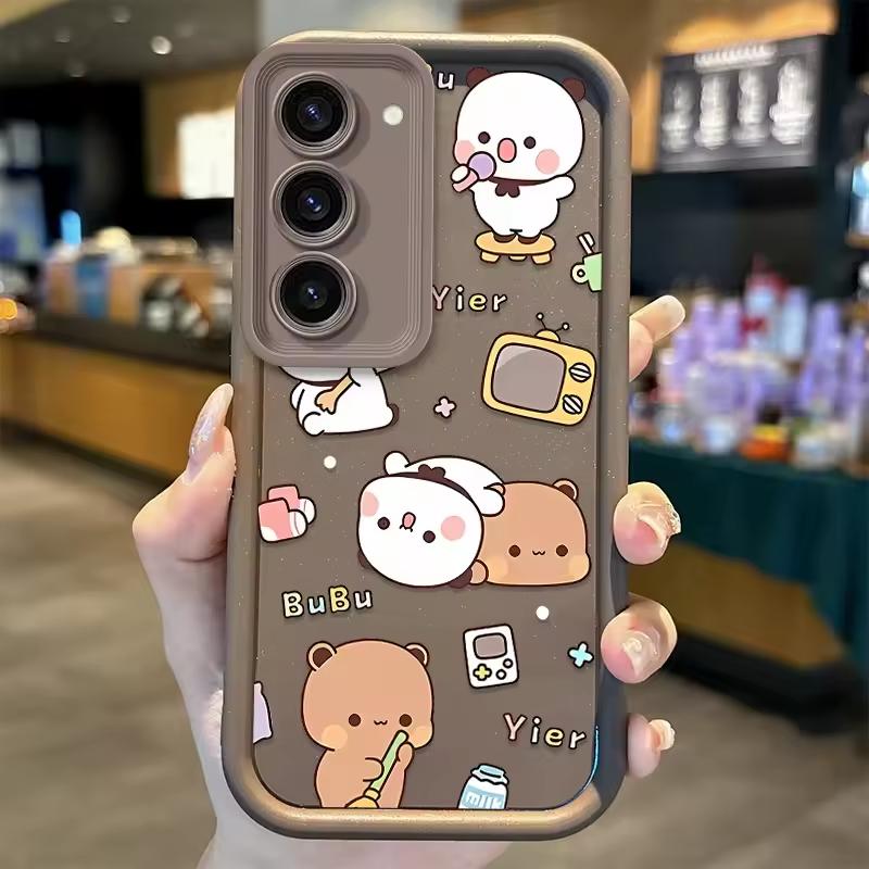 BUBU DUDU Couple Case For Samsung Galaxy Case S24 S23 S22 S21 Ultra Plus Fe A55 A54 A53 A52 A35 A25 A15 A14 5G Phone Y2k Cover
