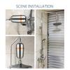 10 Stage Bath Water Purifier Bathroom Shower Filter 1/2'' Health Softener Chlorine Removal Universal Water Treatment Silver