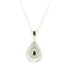 Les Trésors De Lily [L7428] - Silver Necklace 'Sissi' Black Silver (rhodium Plated) - 35x18 Mm