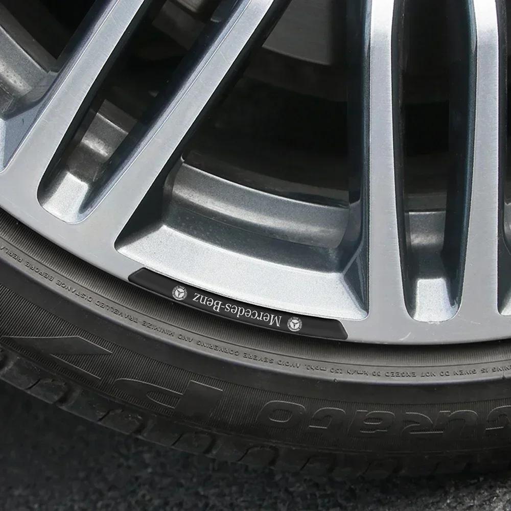 AAVW1 4Pcs/Set Car Styling Wheel Rim Sticker Badge For Mercedes Benz W204 W205 W211 Amg W212 W213 W203 Smart 451 Fortwo W176 W124