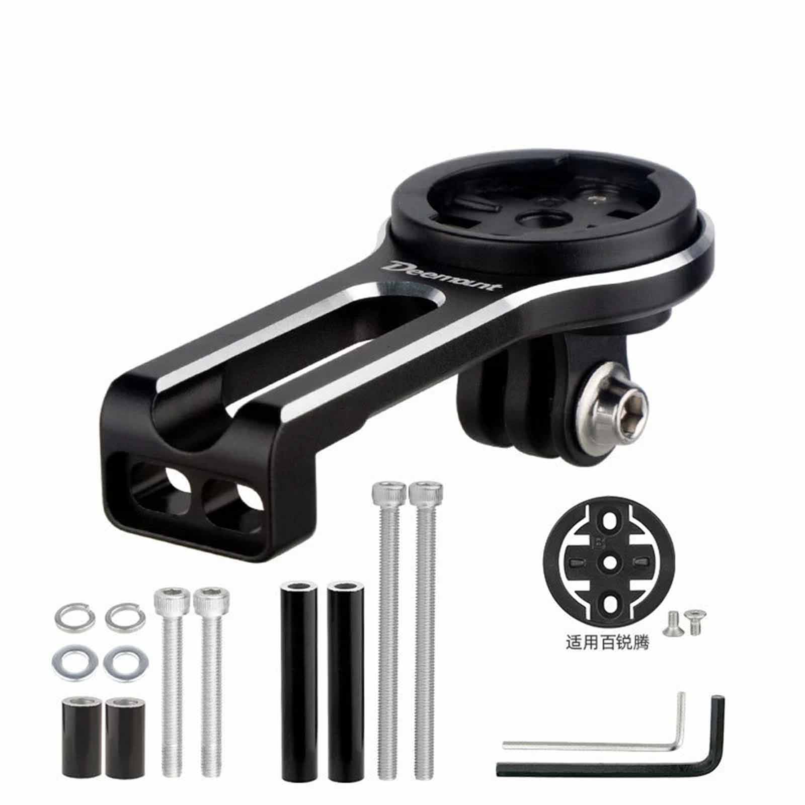 

Speedometer Mount – Road Bike Adapter to Extend Hanging Lights to & Action Camera Stands One Size