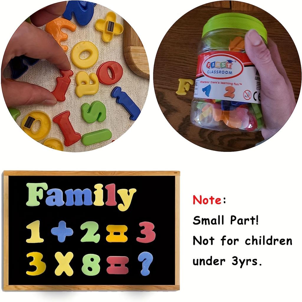 78 PCS Magnetic Letters Numbers Alphabet, Colorful Plastic Educational Toy, Learning Spelling Counting for Kids, Chiristmas Gift