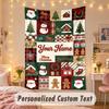 Wall Hanging TapestryChristmas Custom Name Print Art For Indoor Home Room Decoration Holiday Gift