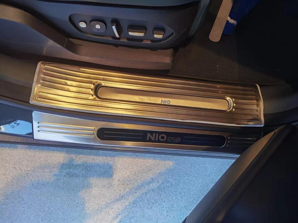 23 Nio ES8 Door Sill Scuff Plates & Rear Bumper Protector - Anti-Scratch Stainless Steel Welcome Pedals