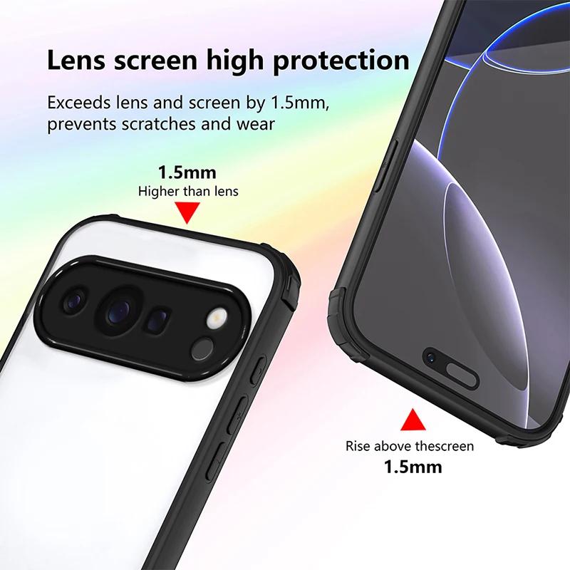 Fashion New Model Transparent Case for Google Pixel 9A Pixel 10 Pro XL Clear Shockproof Soft Phone Cover for Google Pixel 10 Pro