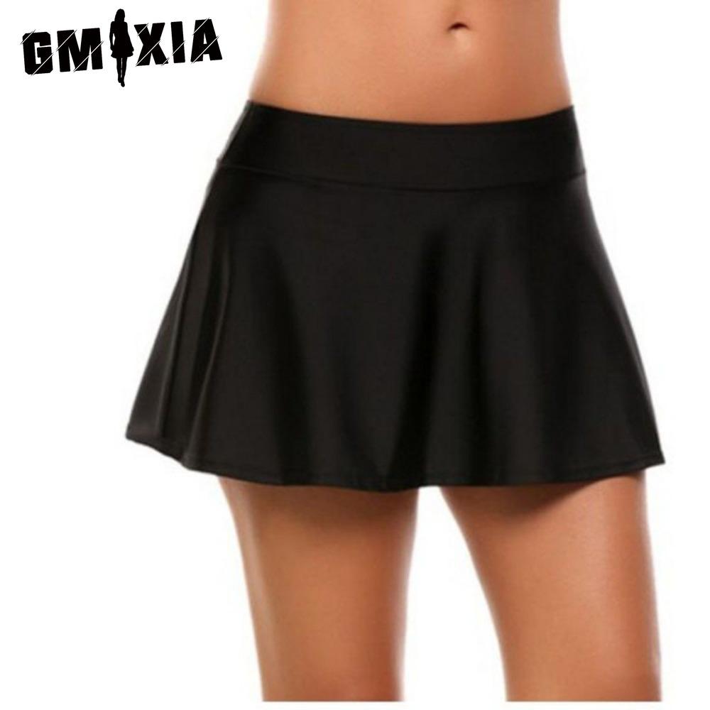 GMXIA Mode Femme Décontracté Couleur Unie Imprimé Été Printemps Jupe