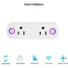 Wi-Fi Graffiti Double Smart Socket with Alexa Voice Control and Remote Timing