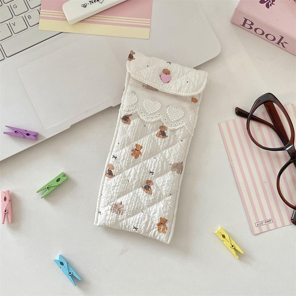 

Sweet Cotton Glasses Storage Bag Korean Style Lipstick Bag Lightweight Cute Pencil Case Girls Style7