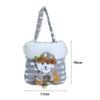 Bright Snowman Christmas Gift Bag Colorful Knitted Velvet Material Velvet Gift Bag Beautiful Knitted Snowflake Design