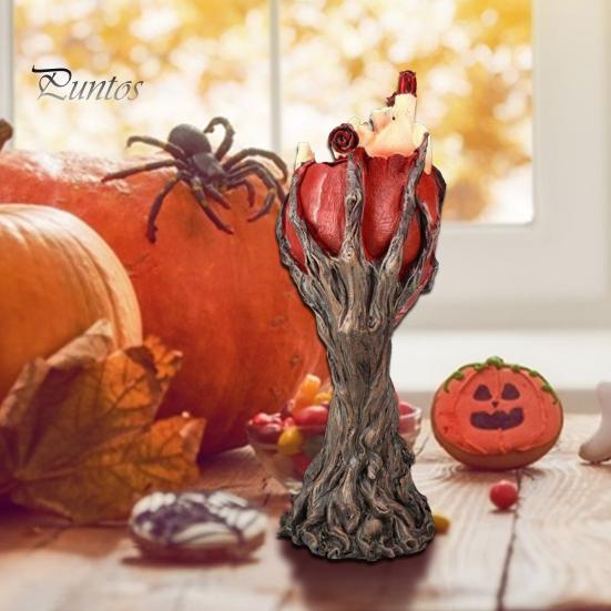 Halloween Herz Treeman Figurine Spooky Baum Hält Herz Harz Statue Skulptur Indoor Outdoor Garten Desktop Dekoration Ornament