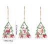 Santa Claus Wooden Elderly Pendant Snowman Christmas Tree Pendant Vintage   Home