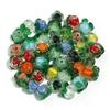 10pcs 11x13mm Luminous Lampwork Persimmon Beads Glass Loose Beads For Jewelry Making DIY Bracelets Phone Key Chain Accessories