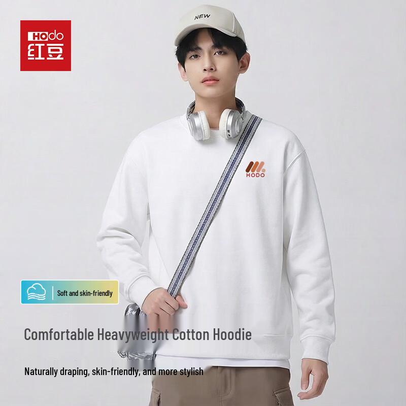 Hodo Men's Casual Loose Fit Drop Shoulder Crewneck Sweatshirt