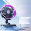 Mini Desk Fan Rechargeable With Led Night Light For Dorm Room Home Office Relaxation