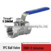 304 Stainless Steel Single-Piece Ball Valve with Internal Thread - 1/2", 3/4", 1" DN25 Water Switch.