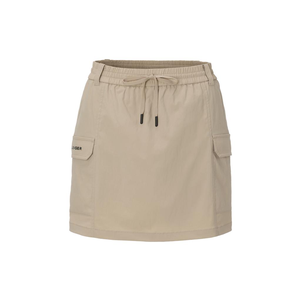 CHALLENGER Women'S Nylon Spandex H-Line Cargo Culottes Beige