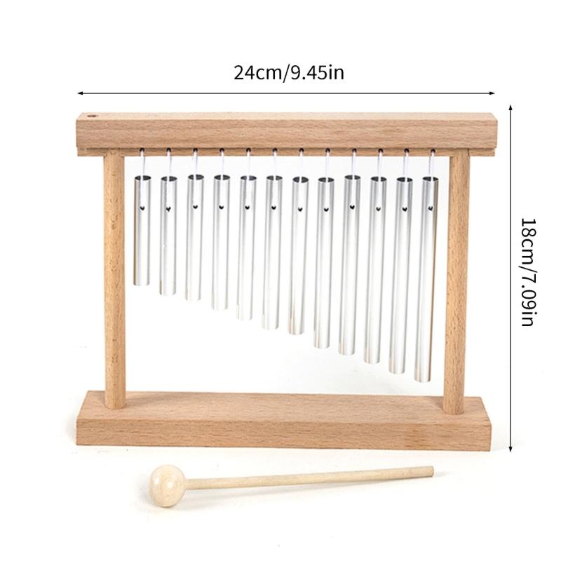 Multitonal Talbe Wind Chime Educational Musical Instrument For Babies Toddler Safe Friendly Auditory Development Toy