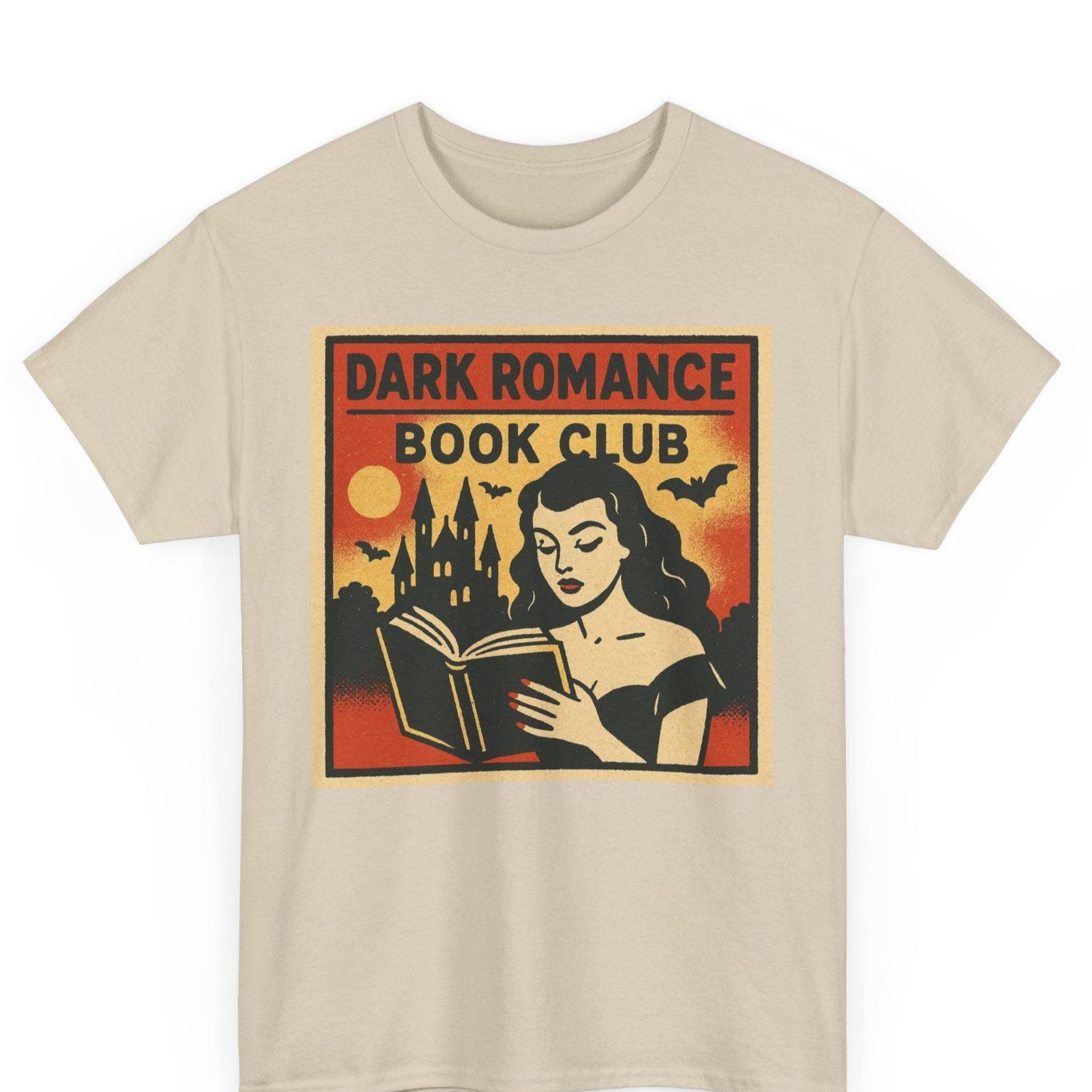 Dark Romance Comic T-Shirt: Gothic Love Graphic Tee, Alt Fashion M