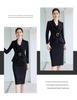 Black Trendy Women's Skirt Suit - Professional & Stylish Executive Workwear for Spring & Autumn