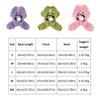 Cartoon Dog Four Legged Clothes Thickened Warm Cat Thermal Coat Dog Plush Jumpsuit  Autumn Winter