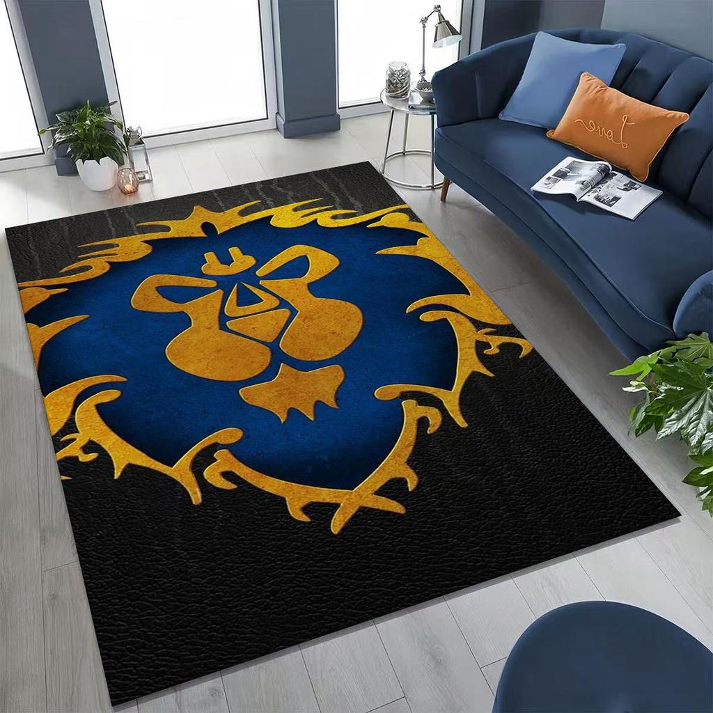 WOW World of Warcraft Arthas Demon Illidan Sylvanas Rug for Bedroom Living Room Sofa Home Doormat Decor, Kids Non-slip Floor Mat