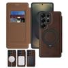 KEYSION Leather Flip Wallet Case for Samsung Galaxy S25 S26 Ultra 5G S26+ S25 FE Card Slots Magnetic 360 Ring Stand Phone Cover