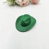 Mini Neon Glitter Cowboy Hat Hair Clip Glowing Disco Party Decoration Accessories 10 cm Holographic Party Disco Supplies