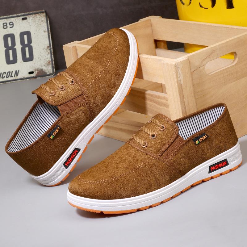 

Spring and summer cloth shoes men s middle-aged and elderly men s shoes canvas shoes non-slip and wear-resistant soft-soled shoes deodorant 44