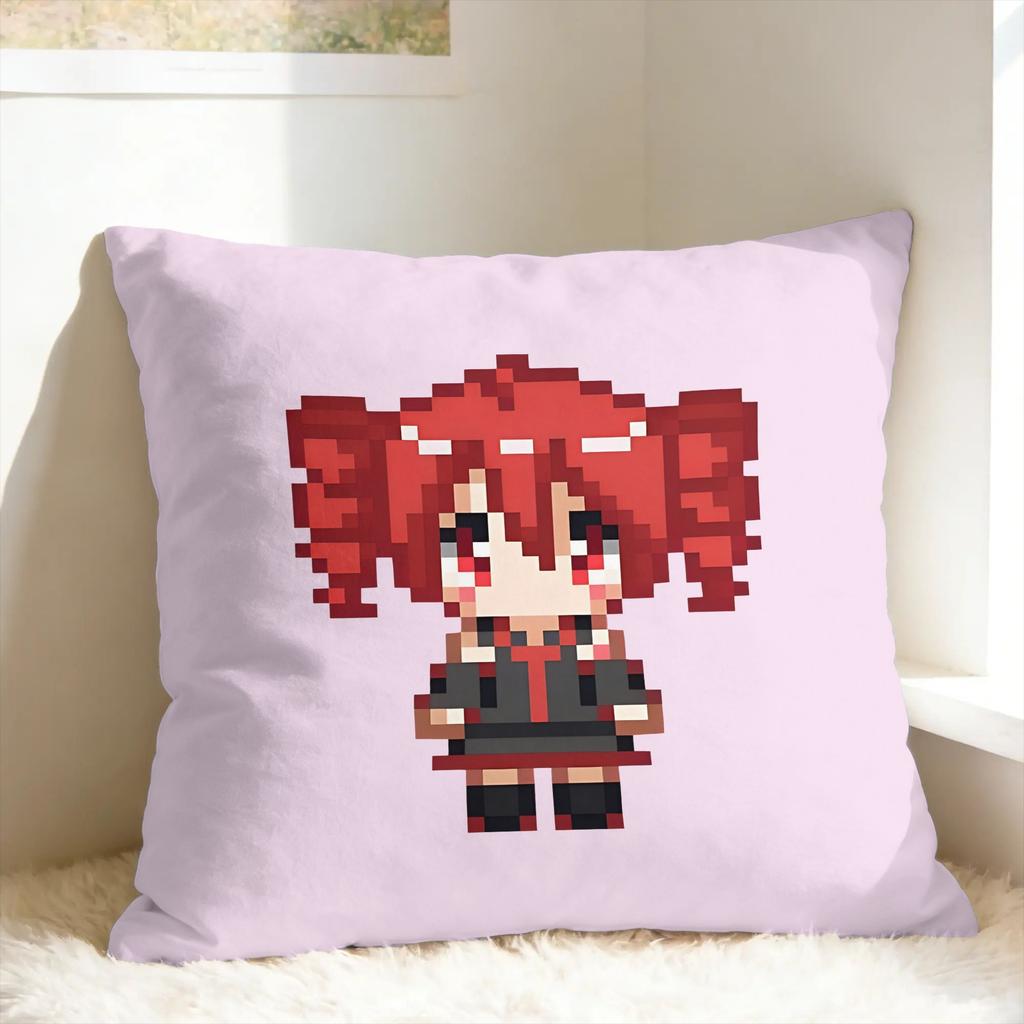 Pearto Creative Kasane Teto Expression Pillow Cover  Morden Pillow Case For Living Room Chair Comfy Cushion Cover Gift