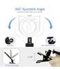 4" Aluminum Shell 5-Color Temperature Clip-On Beauty Ring Light for Video Conferencing and Live Broadcasts