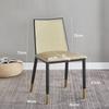 Nordic Wicker Chair with Soft Cushion - Cafe Leisure Wrought Iron Dining Chair