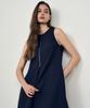 Laneonkyulleoseu Minimal A-Line Zipper Dress_Navy
