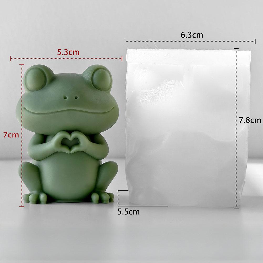 DIY Cartoon Dog Turtle Frog Wax Mold Silicone Candle Mold 3D Animal Candle Silicone Mold Aroma Diffuser Gift Making Supplies