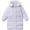 Balabala Girls' Thickened Long Down Winter Coat