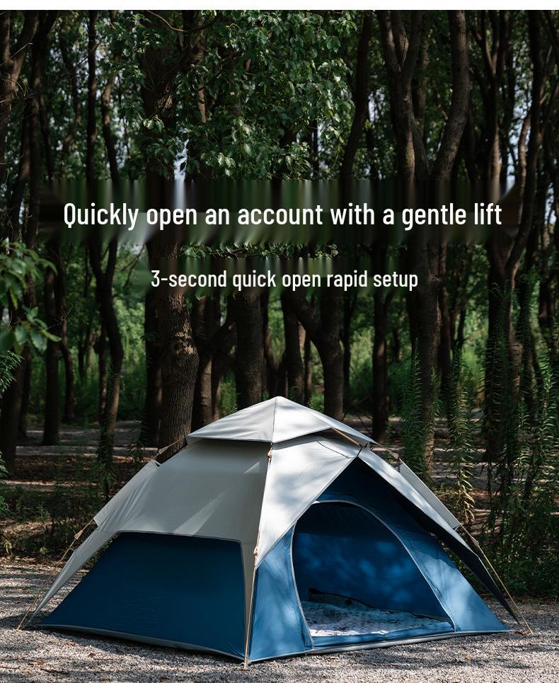 Explorer Automatic Rainproof Sun Protection Tent: Portable, Double-Layer, Foldable Camping Gear