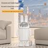 Creative Astronaut Trash Can: Cartoon Design, Large Capacity, Foot-Operated, Flip-Top Lid for Living Room or Bedroom.