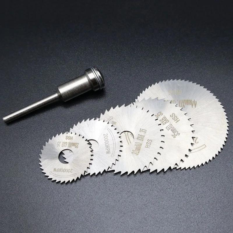 6-30pc HSS Circular Saw Blade Rotary Tool for Metal Cutter Power Woodwork Cutting Discs Rotating Drilling Circular Saw Blade Set