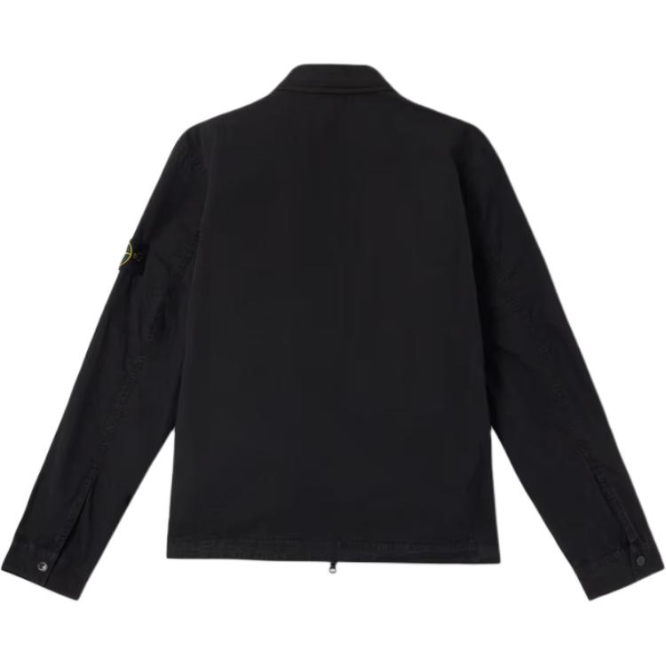 STONE ISLAND Washed Distressed Zip Jacket Men Jacket Black K1S1512000-32S00WN-V0129