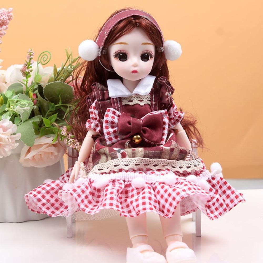 Dress Up 30cm Anime Bjd Doll Spherical Joint 30cm Articulated Toys 1/6 Bjd Dolls  Kids Toy