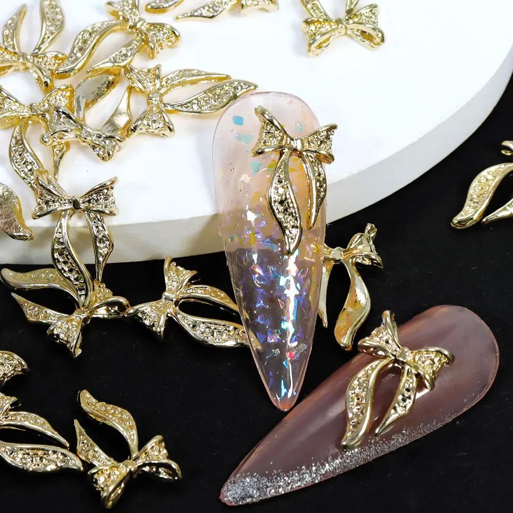 

1 пакет розовых конфетных лент-бантов 3D-подвесок для ногтей прозрачного желейного цвета летние аксессуары для украшения ногтей DIY детали для маникюра