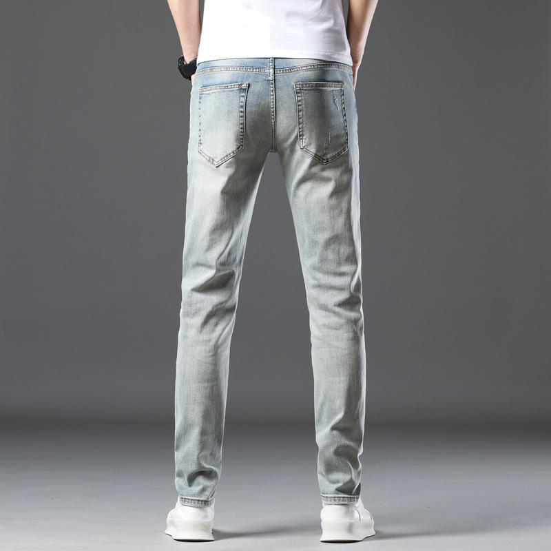 New Summer Jeans Slim Nine-point Casual Long Pants for Men