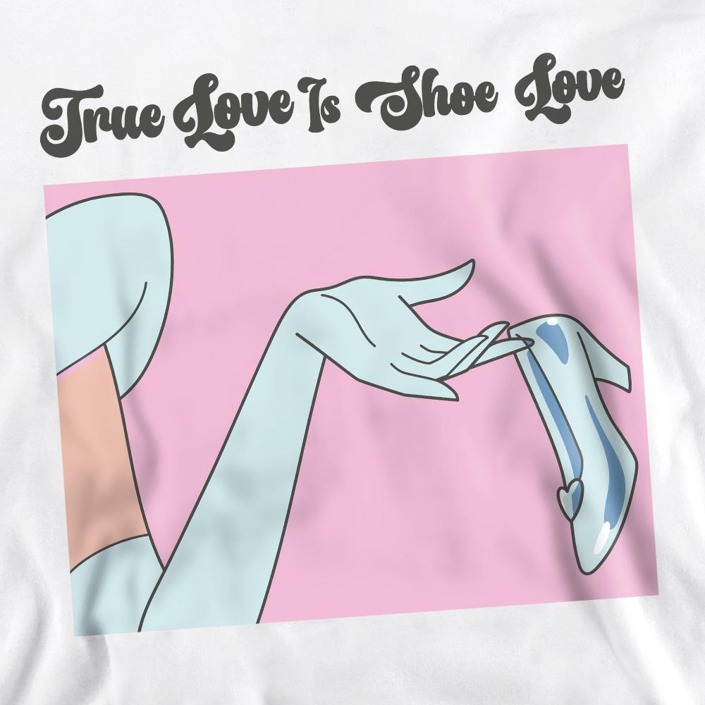 Cinderella Unisex Adult Shoe Love Sweatshirt