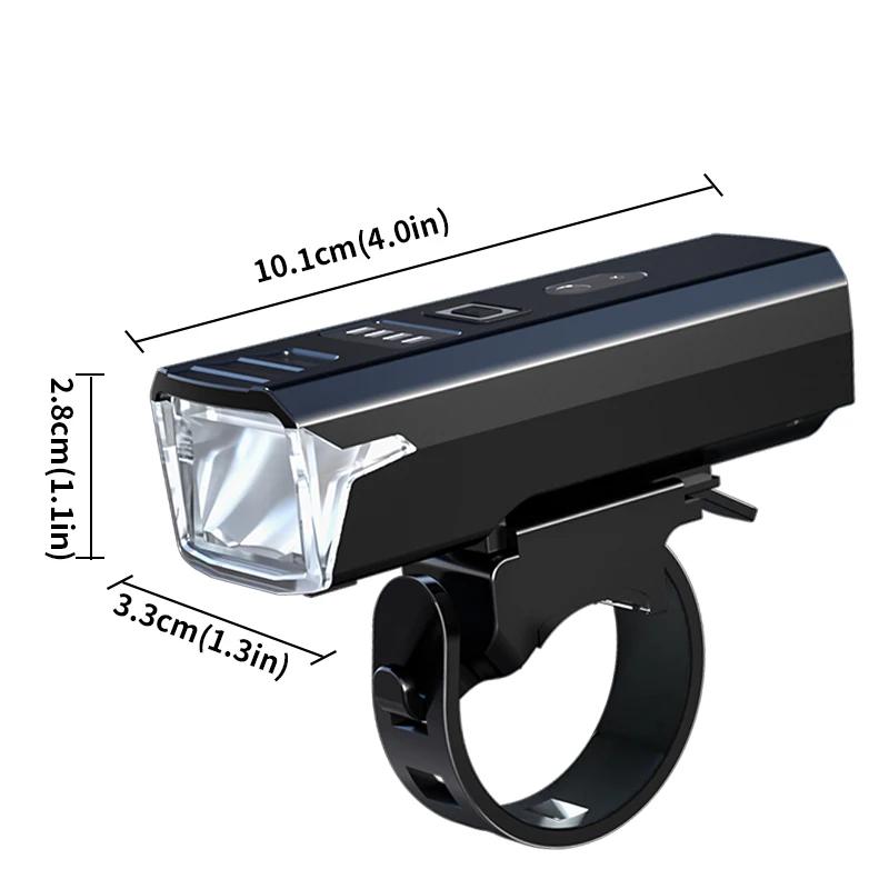Bicycle Light USB Rechargeable Smart Sensor LED Bike Light 4 Modes MTB Bike Flashlight Bicycle Front Light for Outdoor Cycling