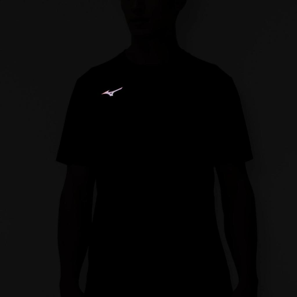 Training Wear Quick Dry Size S [Mizuno] T-Shirt, Sweat-wicking, Quick-drying, 32MAD025, Men's, Black,