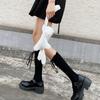 Ins Lolita Calf Socks Teen Sweet Princess Wind Cross Strap JK Stockings Cotton Socks Children